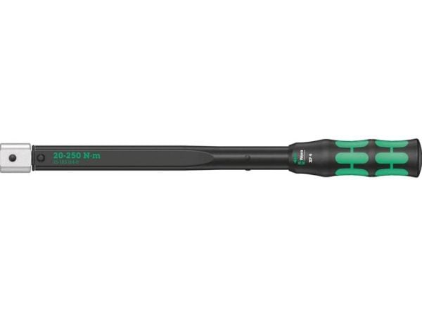 Wera CLICK-TORQUE XP 4, Momenttiavain, Nm, Mekaaninen, 20 - 250 Nm, Musta, Vihreä, 457 mm