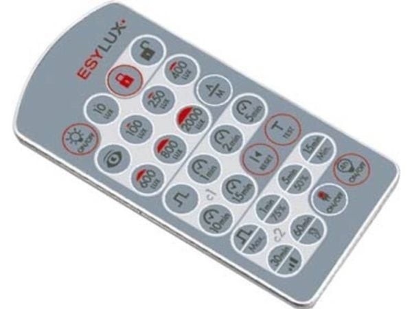 ESYLUX EM10425509, IR trådlös, Tryckknappar, Blå, Silver