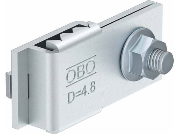 OBO Bettermann förbindnings-/jordningsklämma 42x19x11 stål, bandförzinkad yta, VEK-GRM 3.9 FS höjd 11 mm