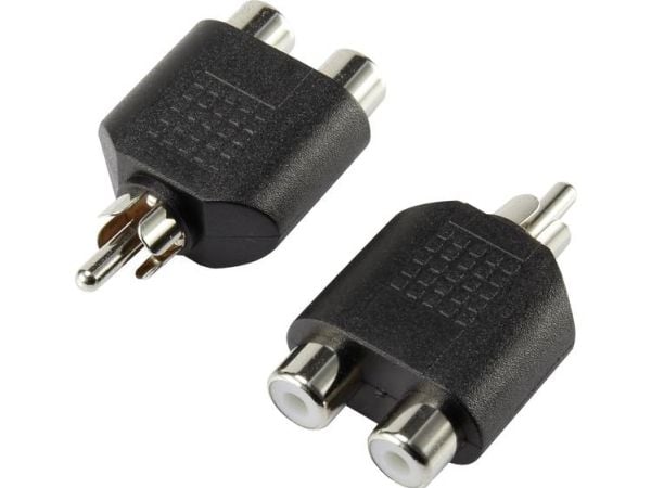SpeaKa Professional SP-7870160, Sort, 3.5 mm, 2 x 3.5mm, Hankjønn, Hunkjønn