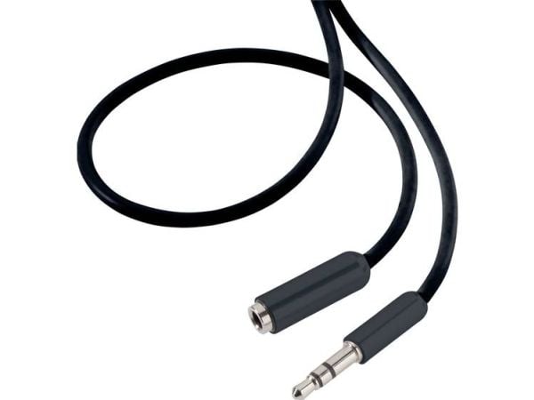 SpeaKa Professional SP-7870476, 3.5mm, Hanstik, 3.5mm, Hunstik, 0,5 m, Sort