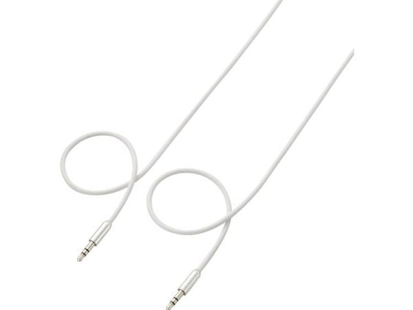 SpeaKa Professional SP-7870512, 3.5mm, Hankjønn, 3.5mm, Hankjønn, 1 m, Hvit
