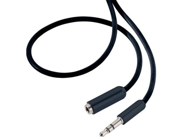 SpeaKa Professional SP-7870692, 3.5mm, Hankjønn, 3.5mm, Hunkjønn, 1,5 m, Sort