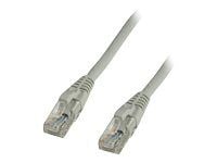 DELTACO TP-67AU - Liitäntäjohto - RJ-45 (uros) RJ-45 (uros) - 7 m - UTP - CAT 6a - halogeeniton - harmaa