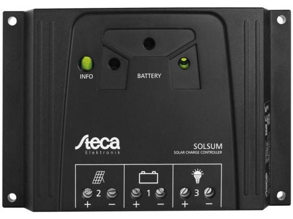 Steca Solsum 0808 solcelleladeregulator 12/24 V 8 A