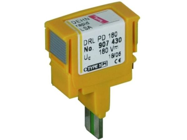 DEHN 907430 907430 DEHNrapid DRL PD 180 Överspänningsskydd Överspänningsskydd för: fördelningsskåp 10 kA 1 st
