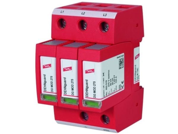 DEHN 952300 952300 DEHNguard M TNC 275 Ylijännitesuoja Ylijännitesuojaus: jakokaappi 40 kA 1 kpl 1 kpl