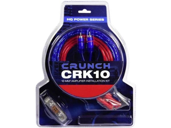 Crunch CRK10, Kablingssett, Svart, Blå, Rød
