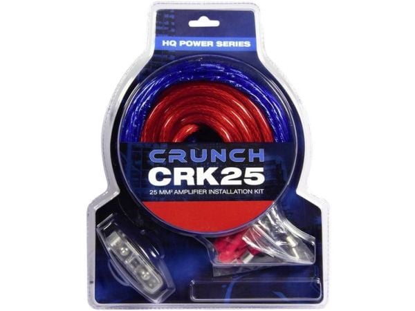 Crunch CRK25, Kabelsats, Svart, Blå, Röd