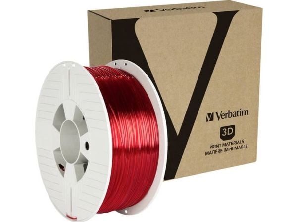 Verbatim - Gjennomsiktig rød - 1 kg - PETG-filament (3D)