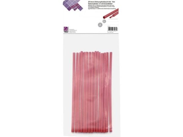 Conrad T1902CA029, Kutistesukka, Punainen, Polyeteeni, 3 mm, 15 kpl, 1 mm