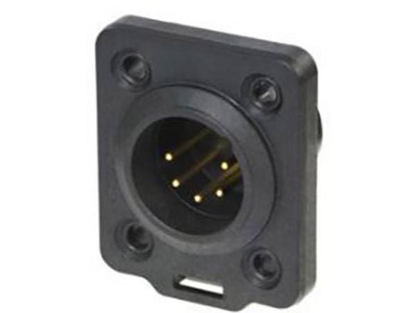 Neutrik NC5MDX-TOP, XLR, Sort, Polyamid, IP65, 5 mO, 50 V
