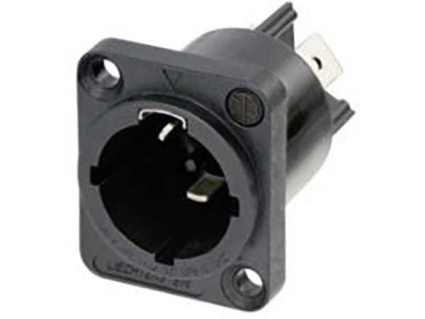 Neutrik NAC3MPX-TOP, CuSn0.2, Sort, Kopper, Polyamid, Rustfritt stål, Kopper, Kobberlegering, IP65