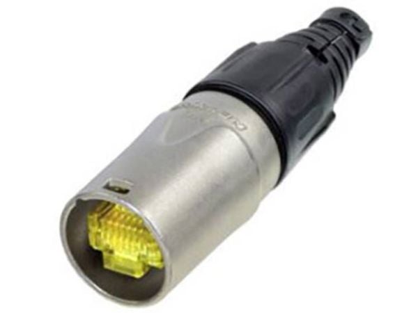 Neutrik NE8MX, RJ 45, Sort, Rustfritt stål, Hankjønn, Rett, Nickel, Polyacetal harpiks, Cat6