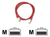 DELTACO - Koblingskabel - RJ-45 (hann) til RJ-45 (hann) - 5 m - FTP - CAT 6 - rød