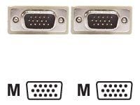 DELTACO - VGA-kabel - HD-15 (VGA) (hann) til HD-15 (VGA) (hann) - 1.8 m - formstøpt - beige