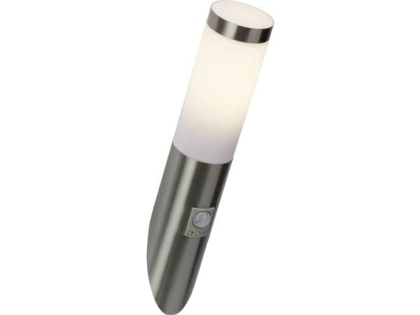 Brilliant Chorus 43697/82 utendørs vegglampe med bevegelsessensor LED (RGB) E27 10 W rustfritt stål