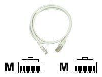 DELTACO - Koblingskabel - RJ-45 (hann) til RJ-45 (hann) - 1 m - UTP - CAT 6 - hvit