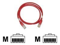 Deltaco U/UTP Cat6 ristiinkytketty laitekaapeli, 2m, punainen, 2 m, Cat6, RJ-45, RJ-45, Punainen