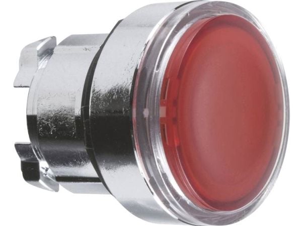 Schneider Electric ZB4BA48, Nappi, Kromi, Punainen, Metalli, IP66, IP67, IP69, IP69K, AC, 29 mm