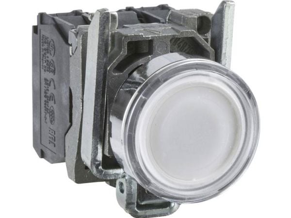 Schneider Electric XB4BW31M5 Valaistu painike 600 V 6 A Kosketus (L x S x K) 57 x 30 x 47 mm IP66, IP67, IP69 , IP69K 1 kpl 1 kpl