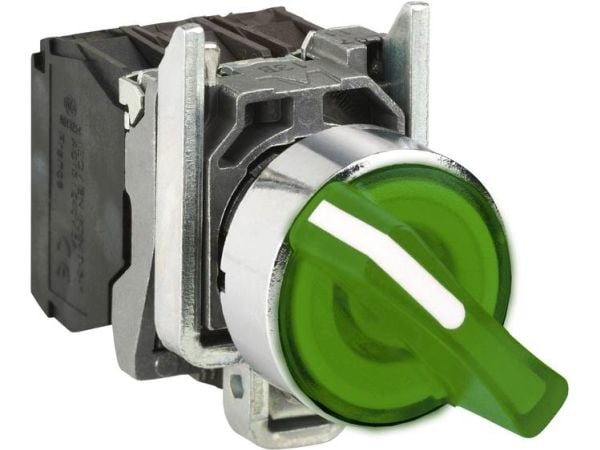 Schneider Electric XB4, Vihreä, IP66, IK06, 109 g, 34 mm, 53 mm