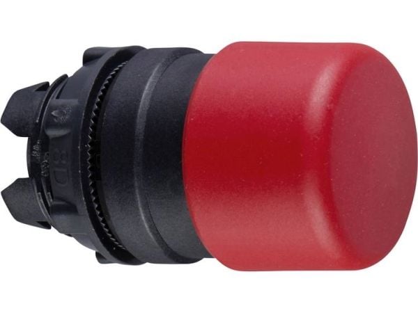 Schneider Electric ZB5AC44, Nappi, Harmaa, Punainen, Muovi, 30 mm, 52 mm, 30 mm