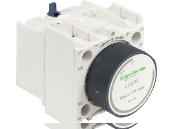 Schneider Kontaktblock för fördröjd växling 0,1–3s, 1Z 1R, LC1 LADR0