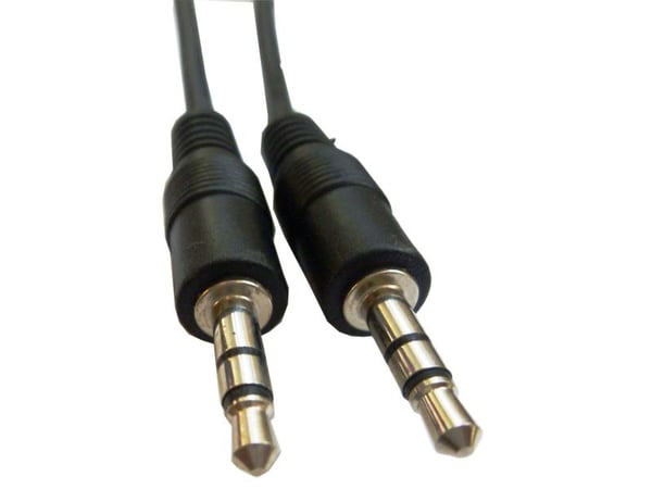 S-Conn 1.5m 3.5mm, 3.5mm, Hankjønn, 3.5mm, Hankjønn, 1,5 m, Sort