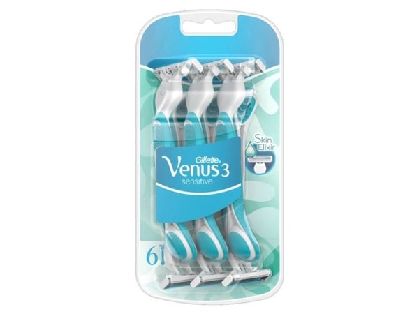 Gillette Venus 3 Sensitive Disposable Razors 6 Pieces