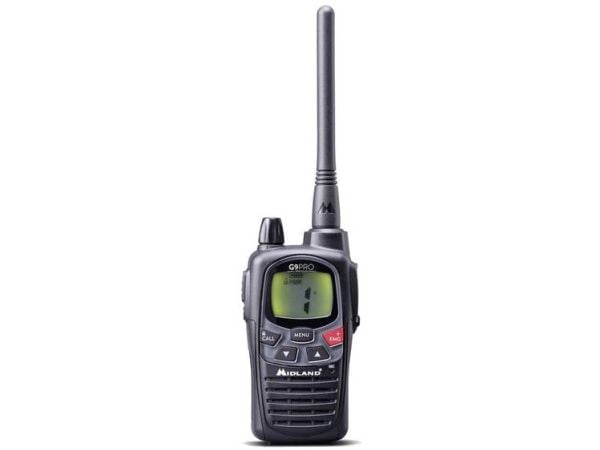 Midland G9 Pro, Professional mobile radio (PMR), 101 channels, 446.00625 - 446.19375 MHz, LCD, AA, Nickel-Metal Hydride (NiMH)