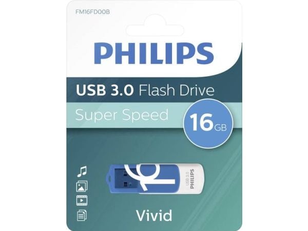 Philips FM16FD00B Silver edition - USB flash-enhet - 16 GB - USB 2.0