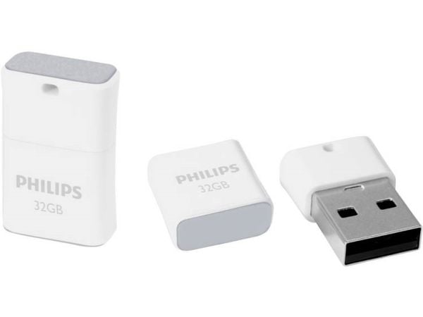 Philips FM32FD85B, 32 GB, USB A-tyyppi, 2.0, Suojus, Valkoinen