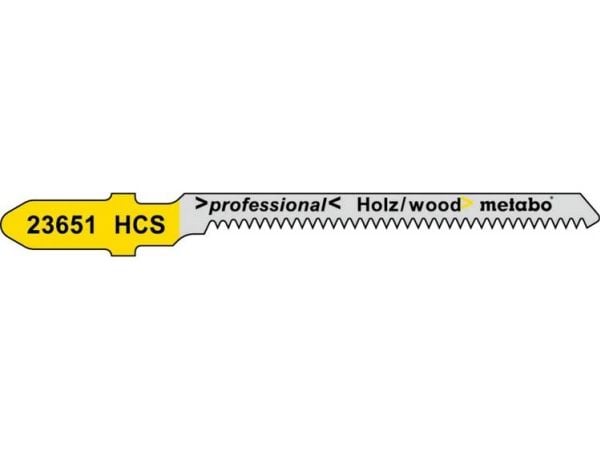 Metabo 623624000, Stikksagblad, Plast, Kryssfiner, Mykt tre, High Carbon Steel (HCS), Grå, Gult, 5,7 cm, 1,4 mm