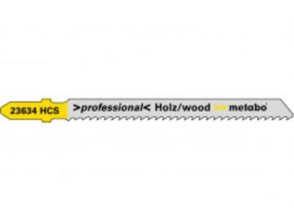 Metabo 623961000, Stikksagblad, Sponplate, Fibre board, Løvtre, Plast, Mykt tre, High Carbon Steel (HCS), Grå, Gult, 7,4 cm, 2,5 mm