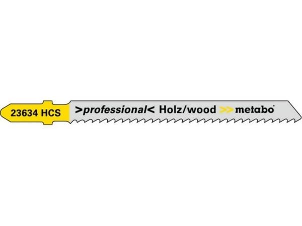 Metabo 623634000, Sabelsagblad, Hardwood, Plastic, Softwood, High Carbon Steel (HCS), Svart, Grå, Gul, 7,4 cm, 5 stk