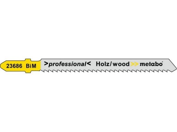 Metabo 623686000, Stikksagblad, Kjøkkenbenk, Laminat, Laminert Panel, Bimetall, Grå, Gult, 7,4 cm, 1,25 mm
