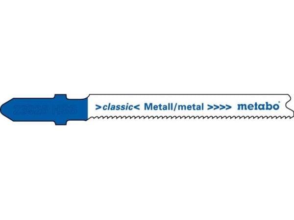 Metabo 623926000, Stiksagblad, Ikke-jernholdig metall, Tinn (tynn), High Carbon Steel (HCS), Blå, Grå, 6,6 cm, 1,1 mm