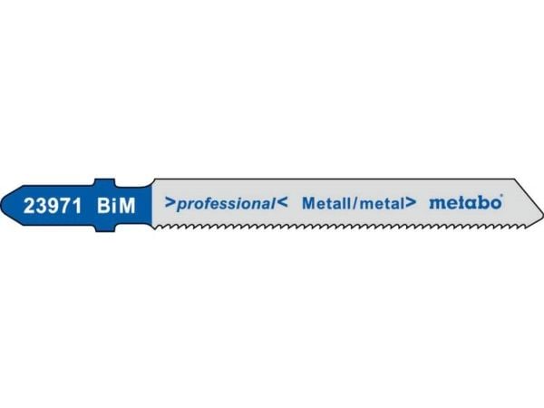 Metabo 623971000, Stiksagblad, Ikke-jernholdig metall, Tinn (middels tykk), Bimetall, Blå, Grå, 5,1 cm, 1,2 mm