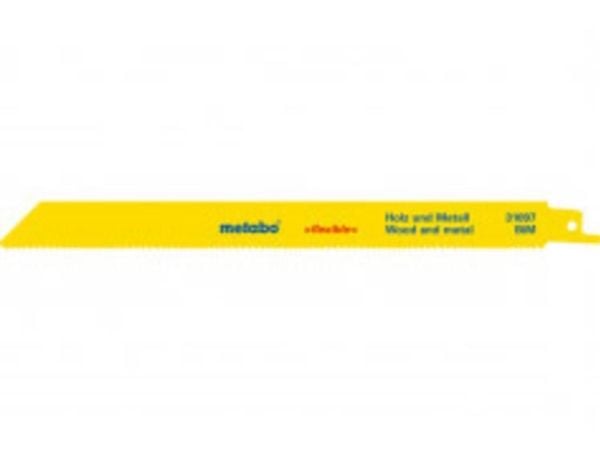 Metabo 631097000, Sabelsagblad, Metall, Tre, Bimetall, Blå, Hvit, Gult, 10-14, 1,8 mm