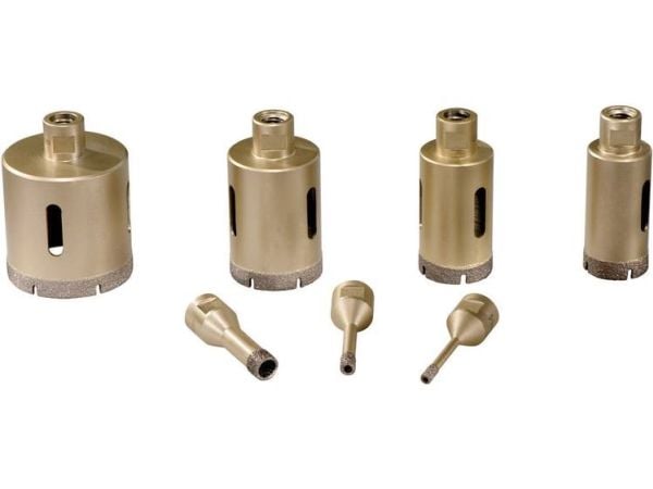 Metabo 628317000, Drill, Diamantdrillbor, Høyrehåndsrotasjon, 91 mm, Kjøkkenbenk, Kunstig stein, Flis, Granitt, Naturstein, Hard keramikk, Sylindri...