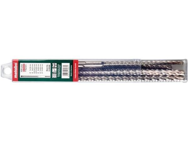 Metabo 626246000, Iskuporakone, Poranteräsetti, Oikeanpuoleinen kierto, Karbidi, SDS Plus, Ruostumaton teräs