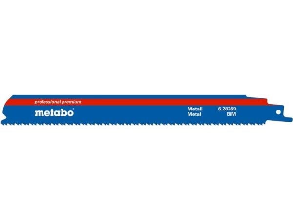 Metabo 628269000, Sabelsagblad, Metall, Bimetall, Blå, Hvit, 8+10, 2,5 mm