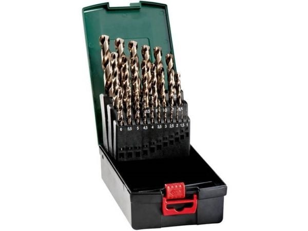 Metabo 627122000 spiralbor i metall-sett 25 deler 1 mm-9 mm Metabo 627122000 spiralbor i metall-sett 25 deler 1 mm-9 mm