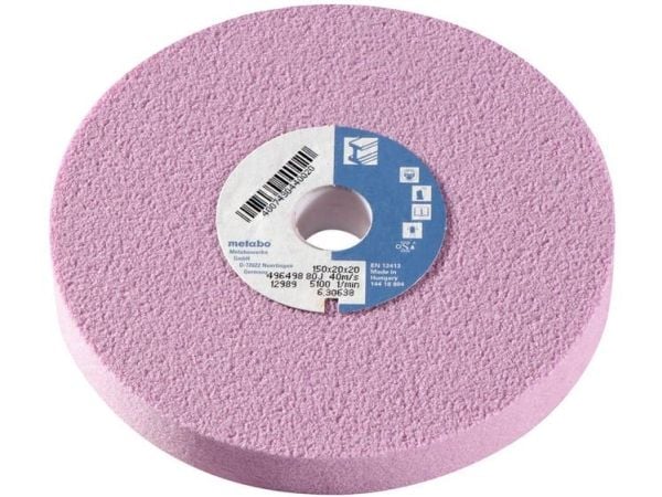 Metabo 630638000, Slipesten, Rustfritt stål, DS W 3150, Rosa, Rund, 2 cm