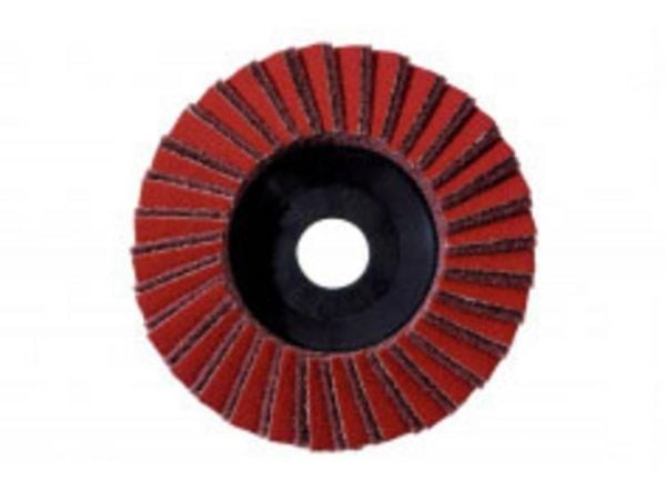 Metabo 626370000, Flap disc, Flatt senter, Metall, Rustfritt stål, Stål, Alle merker, 12,5 cm, Rød