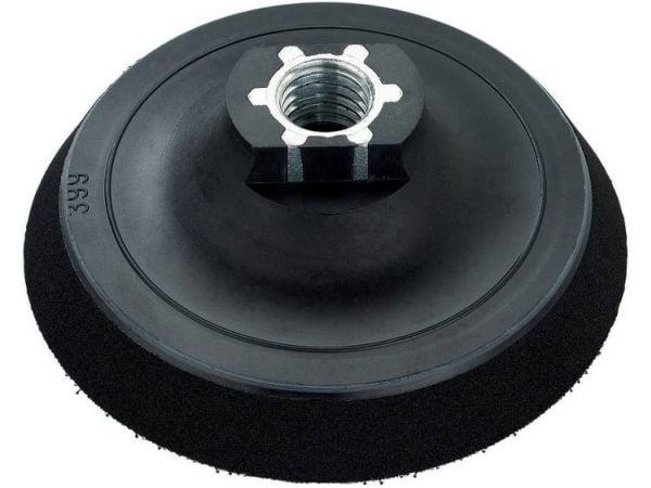 Metabo 623272000, Slipeskive bakpute, 13000 o/min, Svart, Rund, 11,3 cm, 1,2 cm