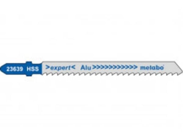 Metabo 623639000, Stikksagblad, Aluminium, Ikke-jernholdig metall, Plast, Høy-Hastighets Stål (HHS), Sort, Grå, 7,4 cm, 3 mm