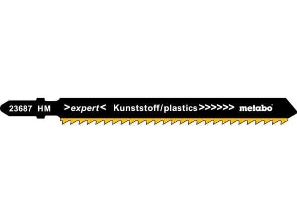 Metabo 623687000, Stikksagblad, Glassfiber armert plastik, Karbid, Sort, Grå, Rød, 9,1 cm, 1,25 mm
