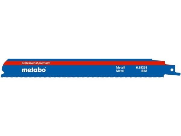 Metabo 628258000, Sabelsagblad, Rør, Profil, Bimetall, Blå, Hvit, 22,5 cm, 1,4 mm